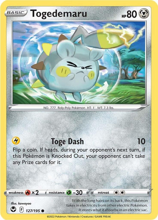 127/195 - Togedemaru Reverse Holo - Silver Tempest - Pokemon TCG