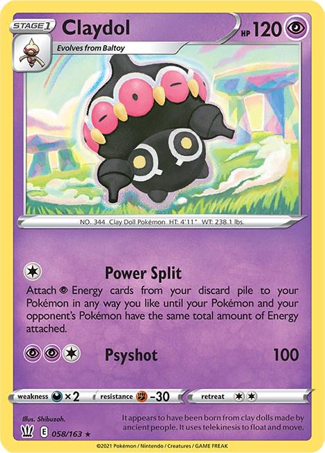 058/163 - Claydol Reverse Holo - Battle Styles - Pokemon TCG