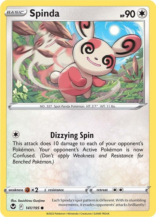 141/195 - Spinda Reverse Holo - Silver Tempest - Pokemon TCG