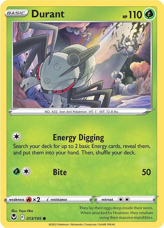 013/195 - Durant Reverse Holo - Silver Tempest - Pokemon TCG