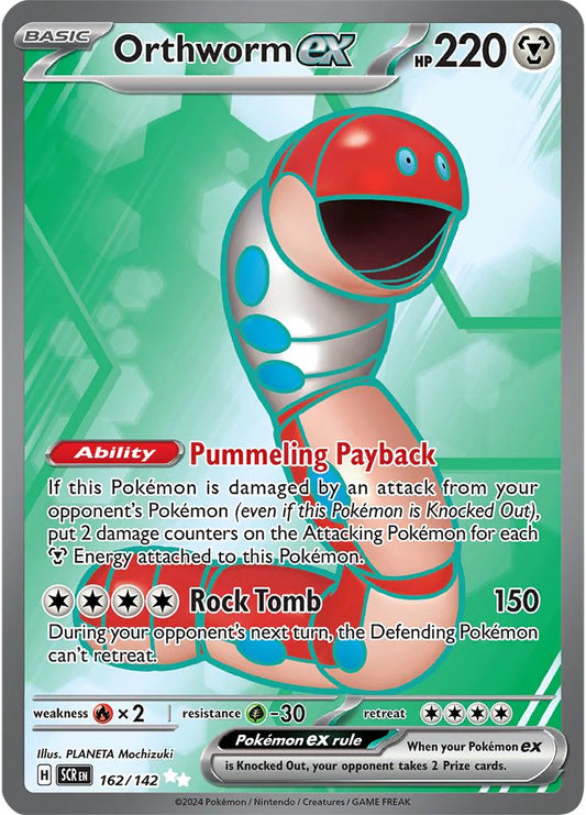 162/142 - Orthworm Ex - Stellar Crown - Pokemon TCG