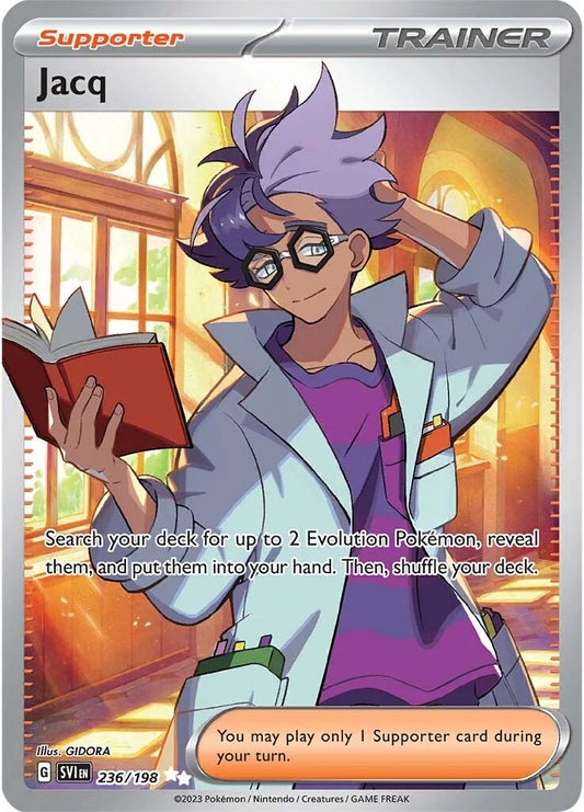 236/198 - Jacq Full Art Trainer - Scarlet & Violet - Pokemon TCG