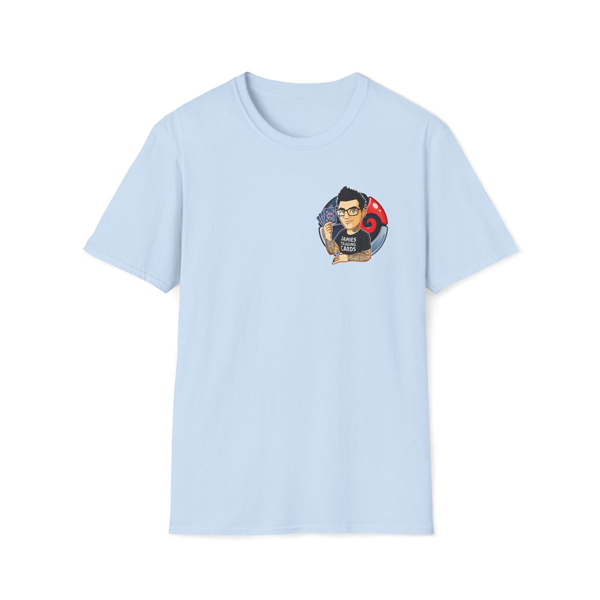 Jamie’s Trading Cards Official Pocket Logo Adults Unisex Tee - Jamie's Trading Cards