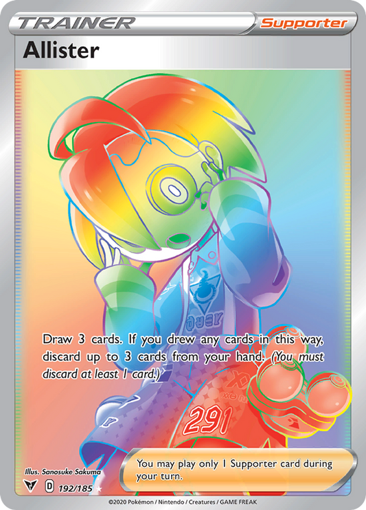 192/185 - Allister - Vivid Voltage - Pokemon TCG