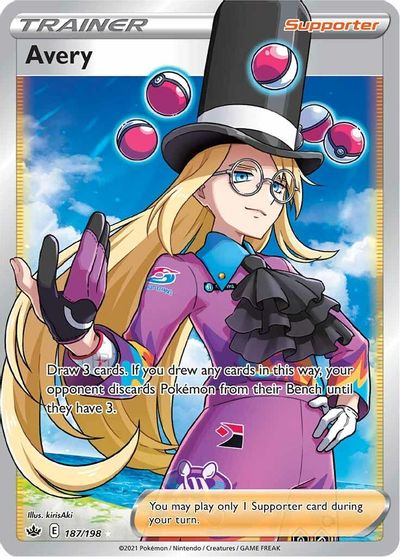 187/198 - Avery - Chilling Reign - Pokemon TCG