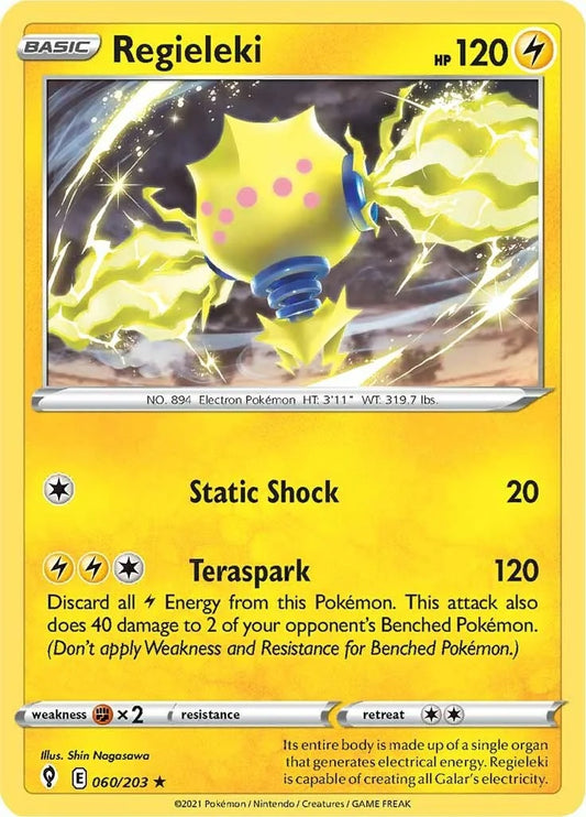 060/203 - Regieleki Holo SWSH07 - Evolving Skies - Pokemon TCG