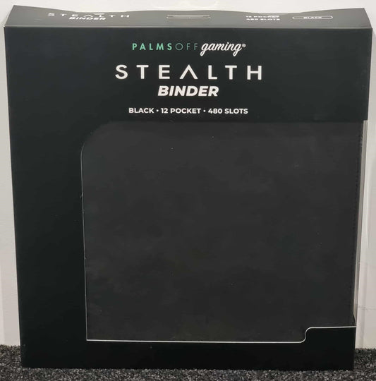 Palms Off Gaming Black Stealth 12 Pocket 480 Slot Zip Binder