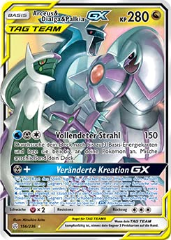 156/236 - Arceus & Dialga & Palkia GX Tag Team - Cosmic Eclipse - Pokemon TCG