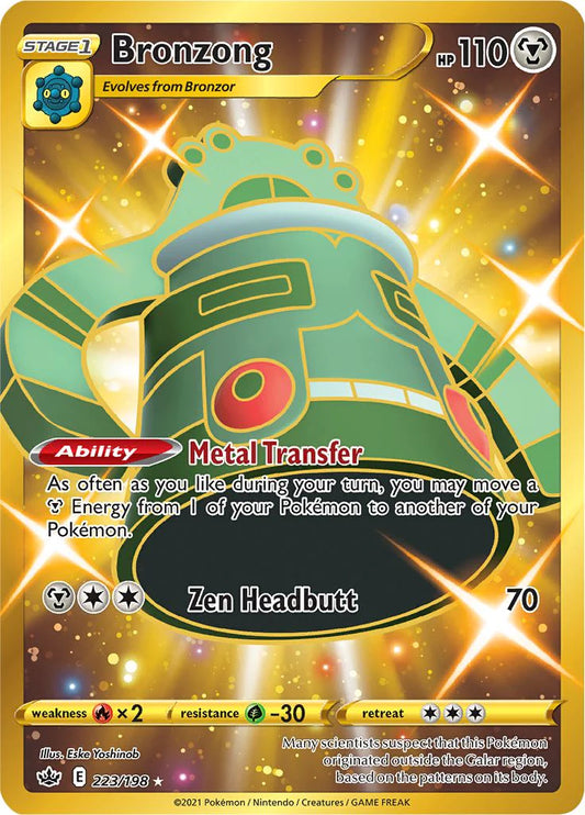 223/198 - Bronzong Gold - Chilling Reign - Pokemon TCG