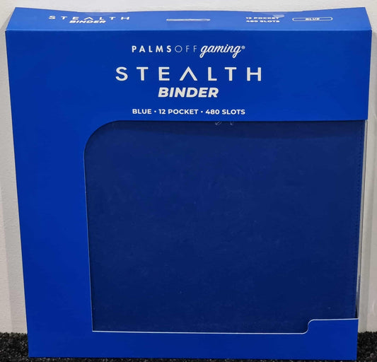 Palms Off Gaming Blue Stealth 12 Pocket 480 Slot Zip Binder