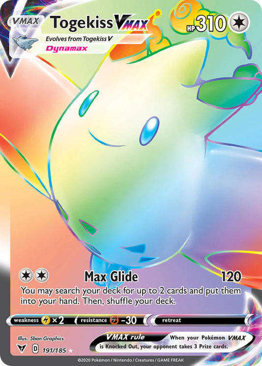 191/185 - Togekiss Vmax - Vivid Voltage - Pokemon TCG