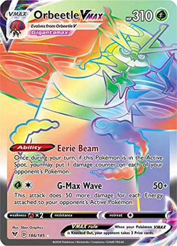 186/185 - Orbeetle Vmax - Vivid Voltage - Pokemon TCG