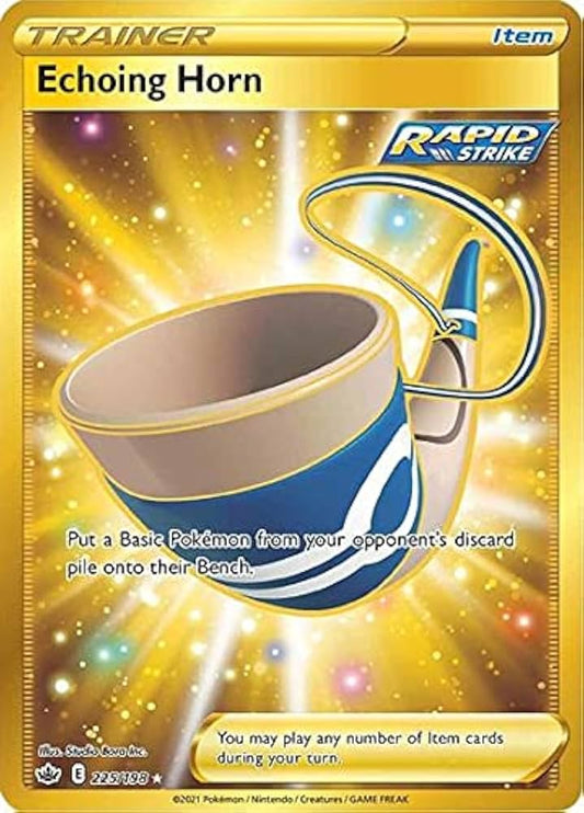 225/198 - Echoing Horn Gold - Chilling Reign - Pokemon TCG