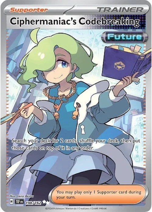 198/162 - Ciphermaniac's Codebreaking Trainer - Temporal Forces - Pokemon TCG