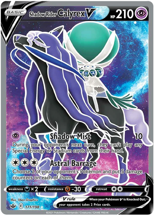 171/198 - Shadow Rider Calyrex V - Chilling Reign - Pokemon TCG