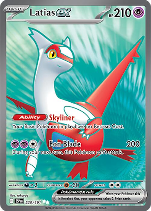 220/191 - Latias Ex - Surging Sparks - Pokemon TCG