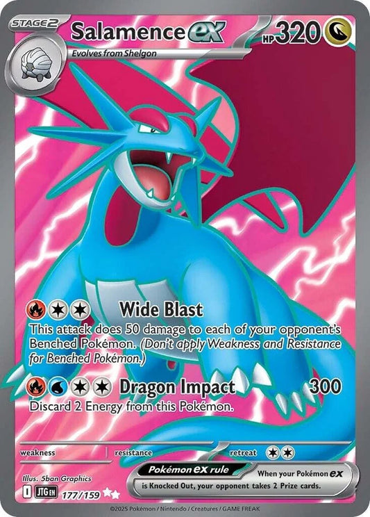 177/159 - Salamence Ex - Journey Together - Pokemon TCG