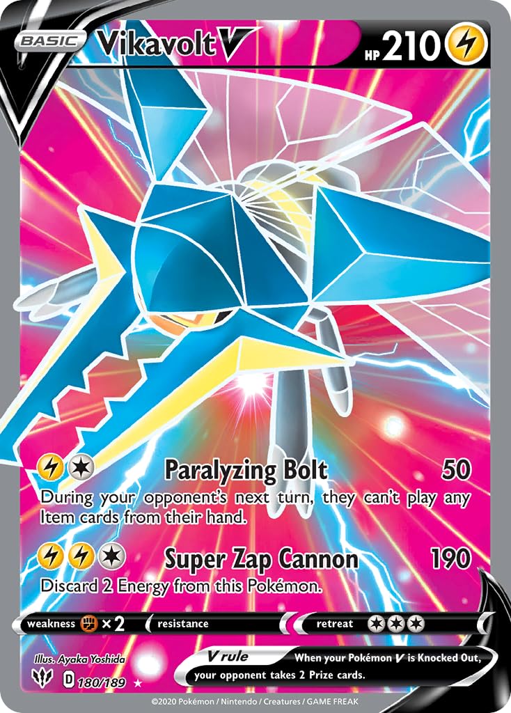 180/189 - Vikavolt V - Darkness Ablaze - Pokemon TCG