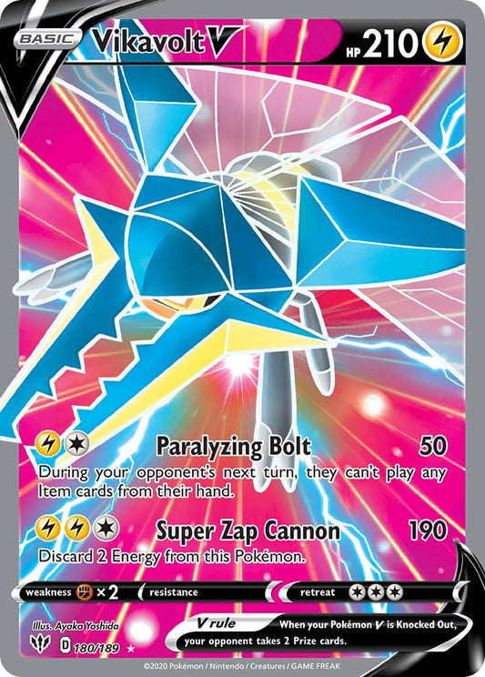 180/189 - Vikavolt V - Darkness Ablaze - Pokemon TCG