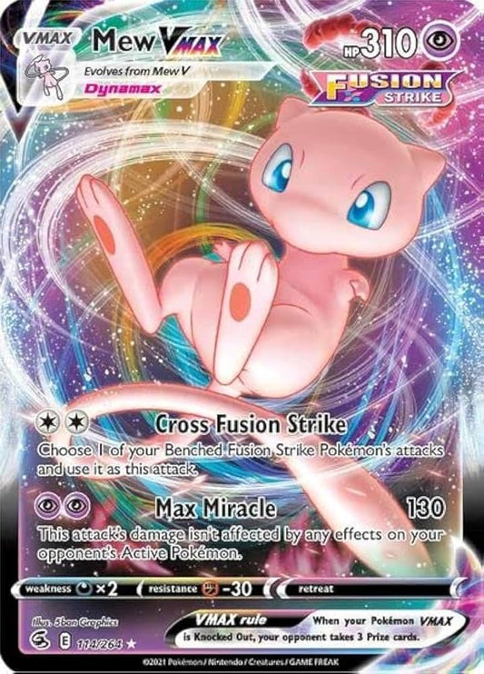 114/264 - Mew Vmax - Fusion Strike - Pokemon TCG