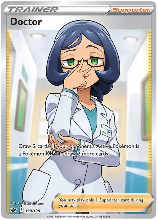 190/198 - Doctor - Chilling Reign - Pokemon TCG