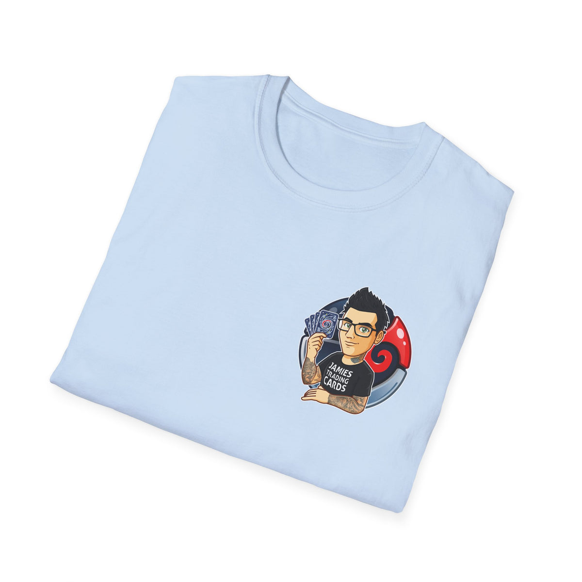 Jamie’s Trading Cards Official Pocket Logo Adults Unisex Tee - Jamie's Trading Cards
