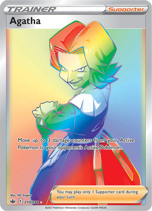 210/198 - Agatha Rainbow - Chilling Reign - Pokemon TCG