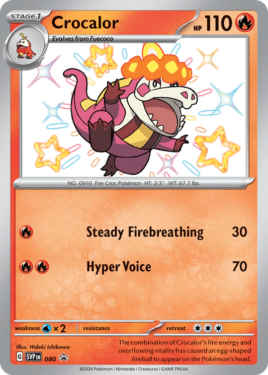 Crocalor 080 Black Star Promo - Scarlet & Violet - Pokemon TCG