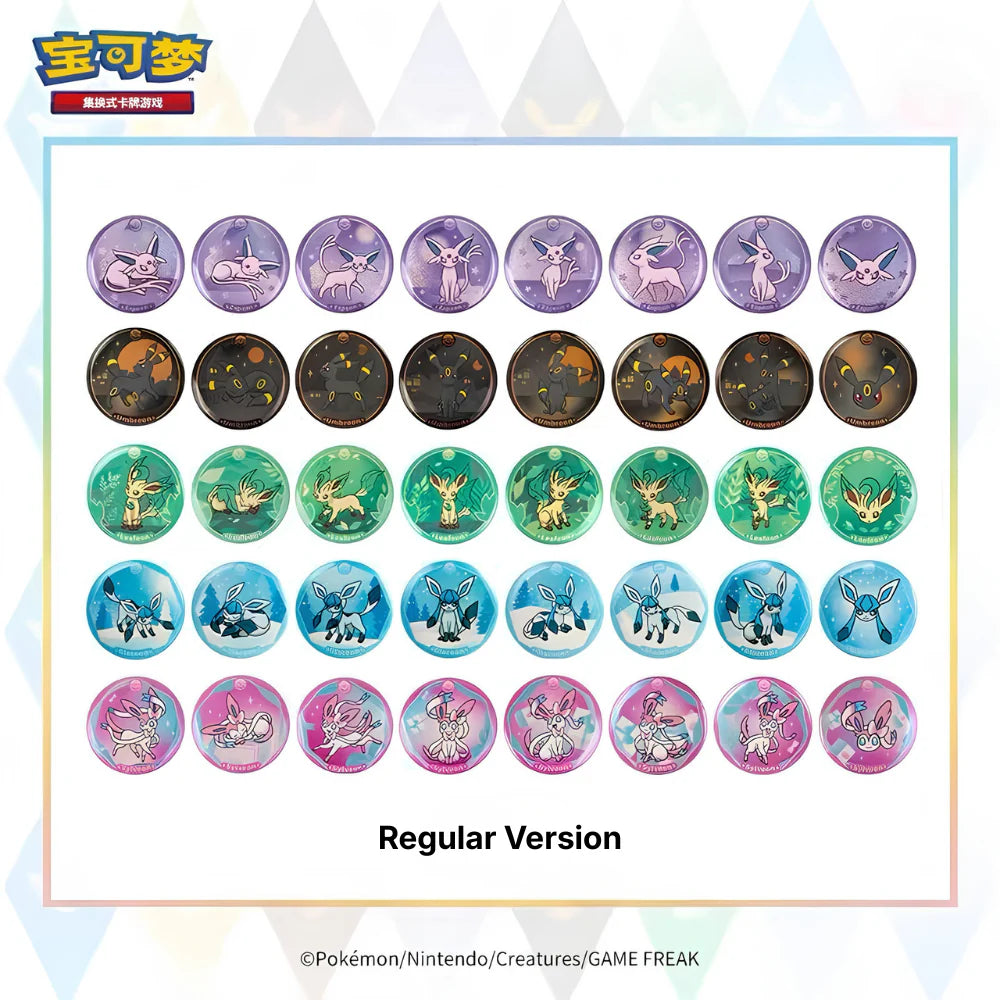 [Pre Order - ETA 24/7] Terastal Gathering Eeveelutions Badge Set Box -  Simplified Chinese Pokemon TCG