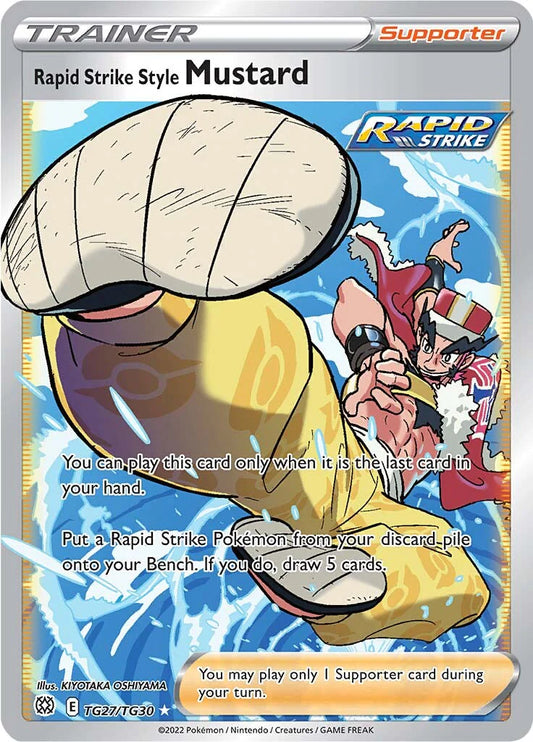TG27/TG30 - Rapid Strike Style Mustard - Brilliant Stars Pokemon TCG Trainer Gallery