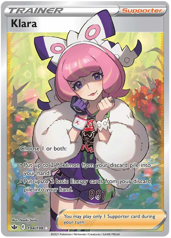 194/198 - Klara - Chilling Reign - Pokemon TCG