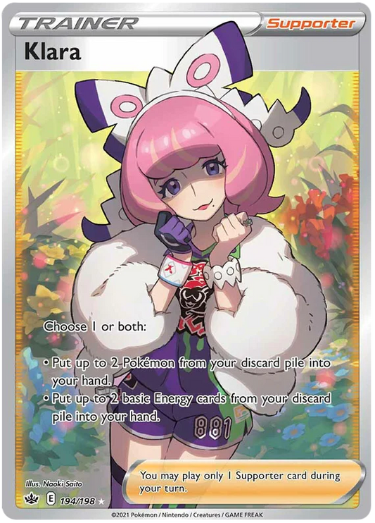 194/198 - Klara - Chilling Reign - Pokemon TCG