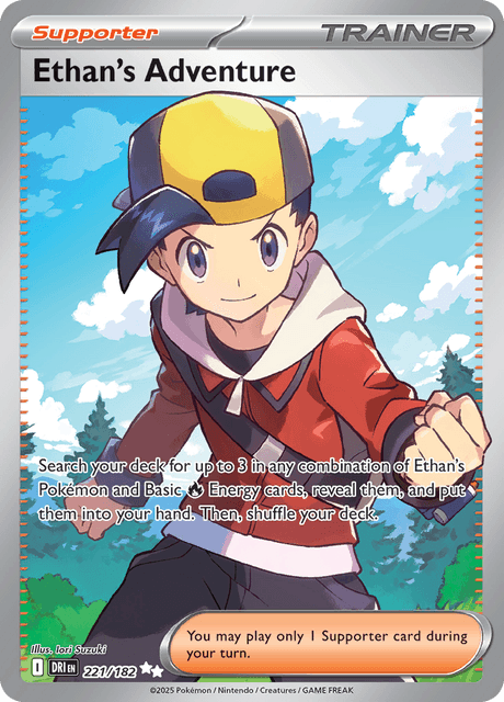 221/182 - Ethan's Adventure Trainer - Destined Rivals - Pokemon TCG