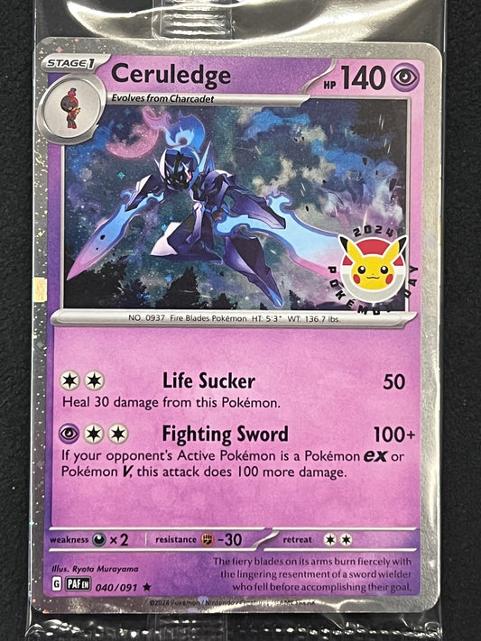 040/091 - Ceruledge Pokemon Day 2024 Promo Sealed - Pokemon TCG