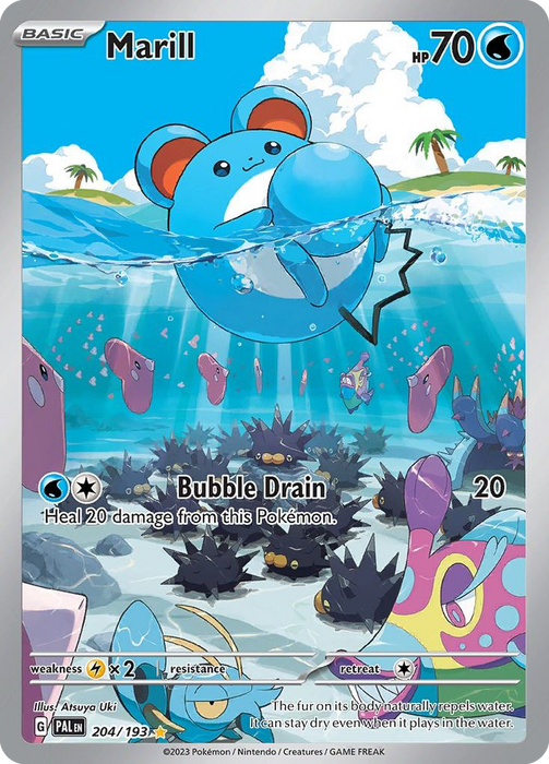 204/193 - Marill Illustration Rare - Paldea Evolved - Pokemon TCG