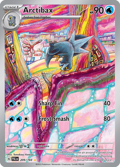 209/193 - Arctibax Ex Illustration Rare - Paldea Evolved - Pokemon TCG