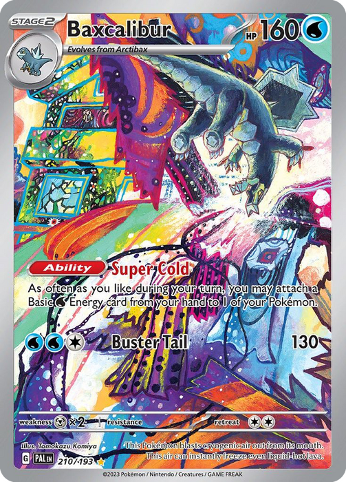 210/193 - Baxcalibur Ex Illustration Rare - Paldea Evolved - Pokemon TCG