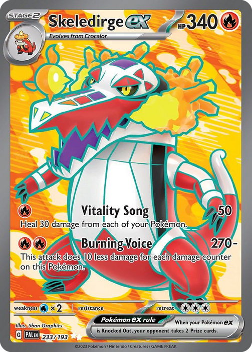 233/193 - Skeledirge Ex - Paldea Evolved - Pokemon TCG