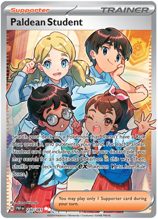 230/091 - Paldean Student Trainer - Paldean Fates - Pokemon TCG
