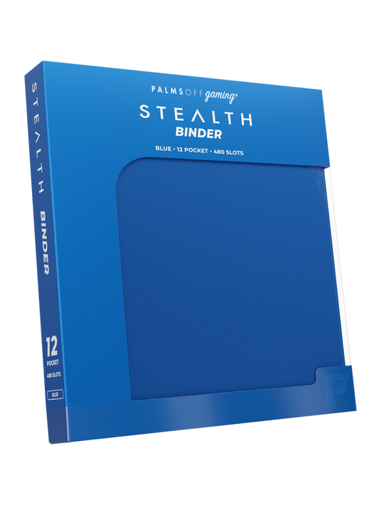Palms Off Gaming Blue Stealth 12 Pocket 480 Slot Zip Binder
