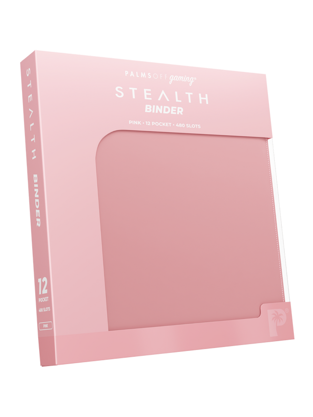 Palms Off Gaming Pink Stealth 12 Pocket 480 Slot Zip Binder