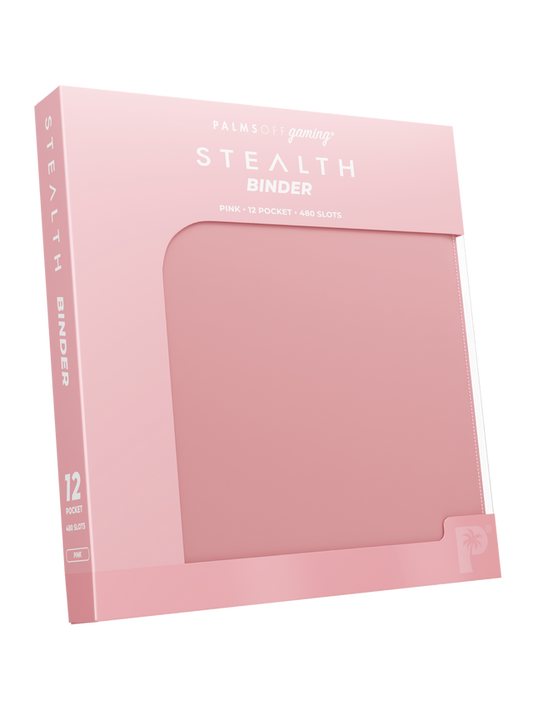 Palms Off Gaming Pink Stealth 12 Pocket 480 Slot Zip Binder