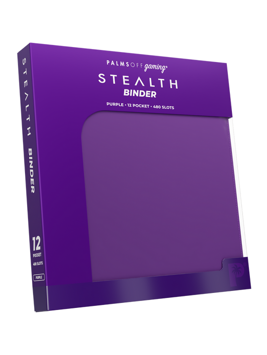 Palms Off Gaming Purple Stealth 12 Pocket 480 Slot Zip Binder