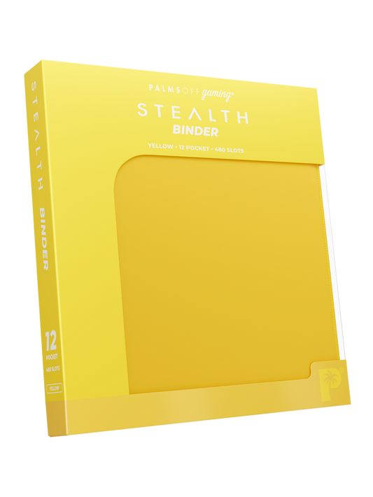 Palms Off Gaming Yellow Stealth 12 Pocket 480 Slot Zip Binder