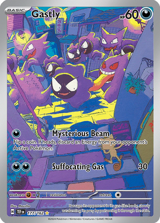 177/162 - Gastly Illustration Rare - Temporal Forces - Pokemon TCG