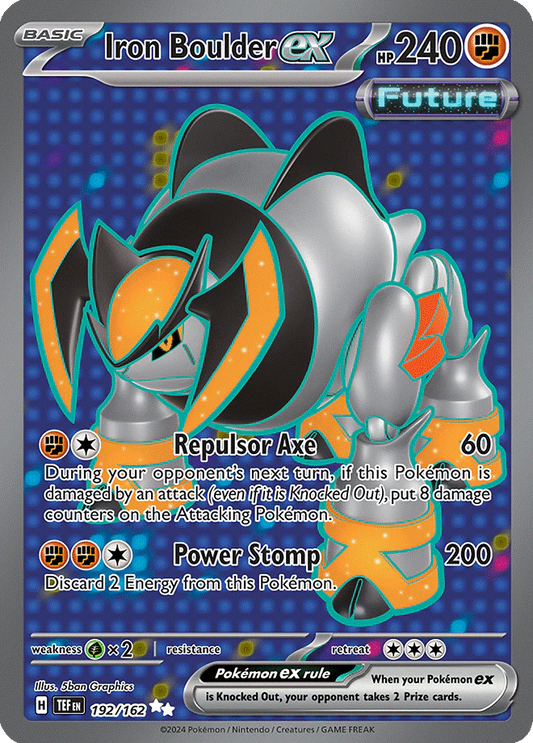 192/162 - Iron Boulder Ex -  Temporal Forces - Pokemon TCG