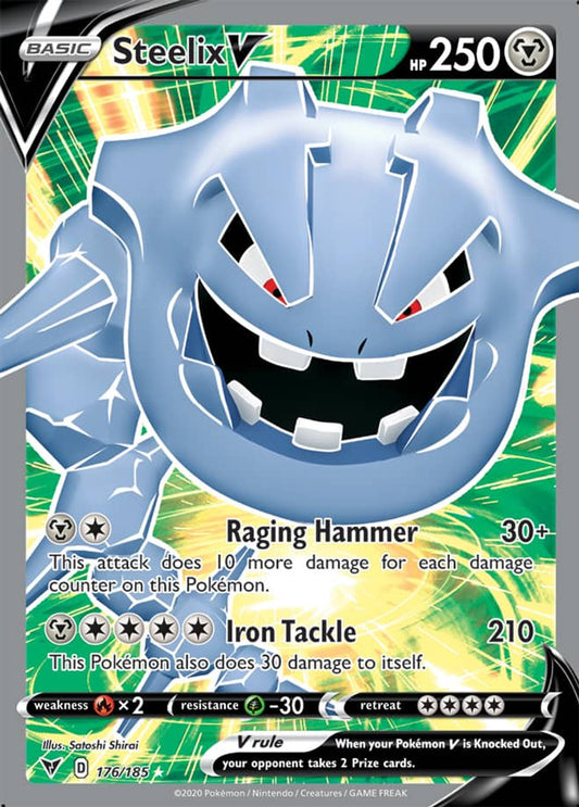 176/185 - Steelix V - Vivid Voltage - Pokemon TCG