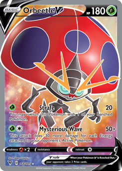 166/185 - Orbeetle V - Vivid Voltage - Pokemon TCG
