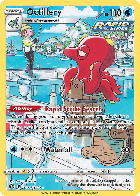 TG03/TG30 - Octillery - Brilliant Stars Pokemon TCG Trainer Gallery