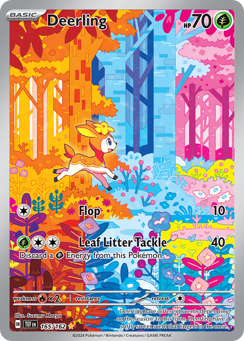 165/162 - Deerling Illustration Rare - Temporal Forces - Pokemon TCG